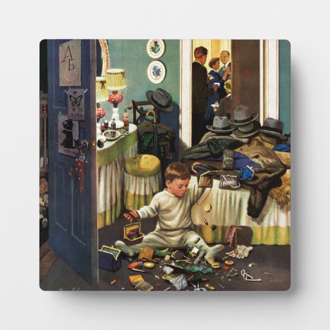 Plaque Photo Toddler vide les sacs (Devant)