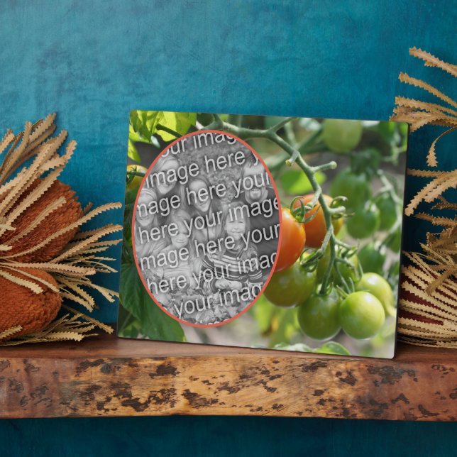 Plaque Photo Tomates Cherry Garden Ajoutez Votre Propre Photo (Côté)