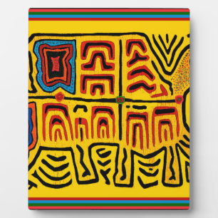 Plaque Photo Tortue marchant de la tribu indienne Kuna