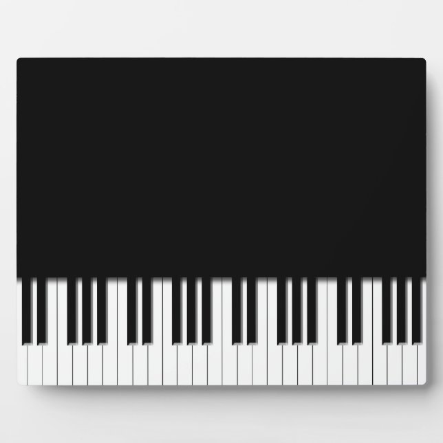 Plaque Photo Touches de clavier de piano (Devant)
