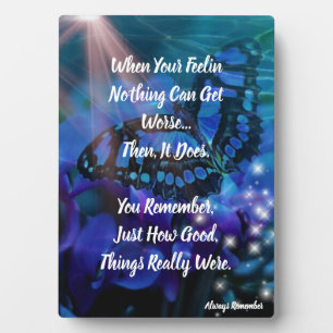 Plaque Photo Toujours se souvenir