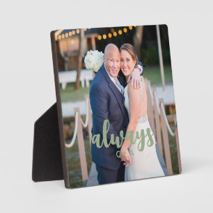 Plaque Photo Toujours Superposition de Script Photo de Couple P