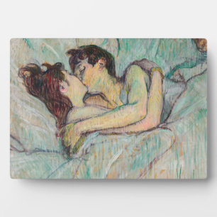 Plaque Photo Toulouse-Lautrec - Au lit : Le baiser