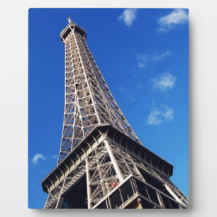 Plaque Photo Tour Eiffel Paris Europe Travel