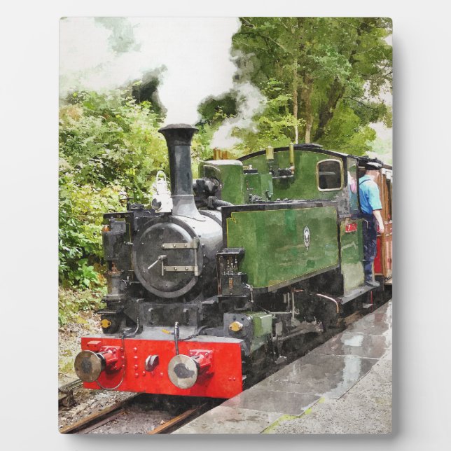 PLAQUE PHOTO TRAIN À VAPEUR (Devant)