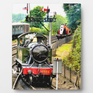 PLAQUE PHOTO TRAIN À VAPEUR