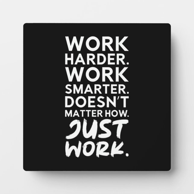 Plaque Photo Travail - Gymnase, Hustère, Succès, Motivation (Devant)