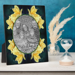 Plaque Photo Trio de roses jaunes Créez votre propre photo