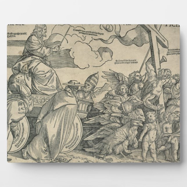 Plaque Photo Triomphe du Christ (gravure sur bois) (Devant)