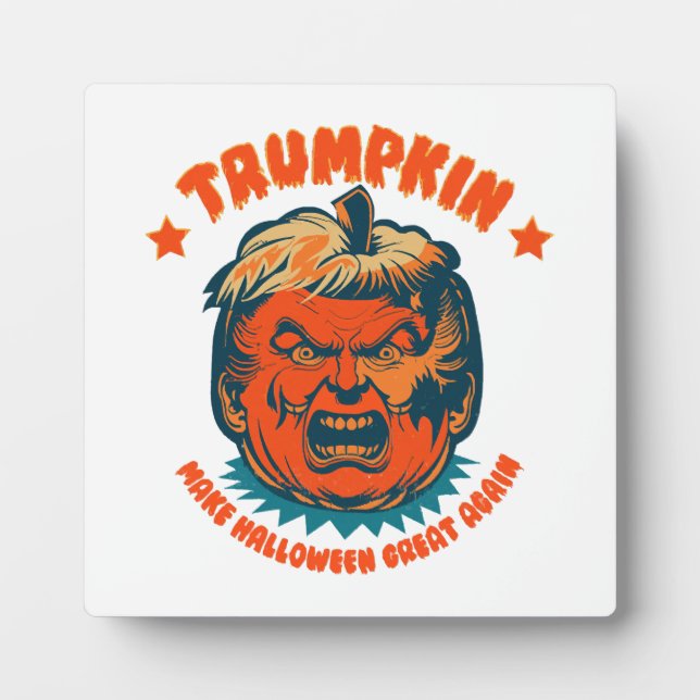 Plaque Photo trompette rendre l'halloween super à nouveau drôle (Devant)