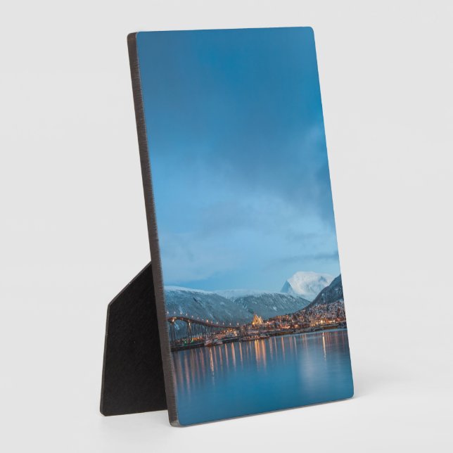 Plaque Photo Tromso Norvège (Côté)