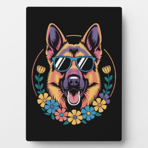 Plaque Photo Tropical Retriever - Golden Beach Vibes Chien