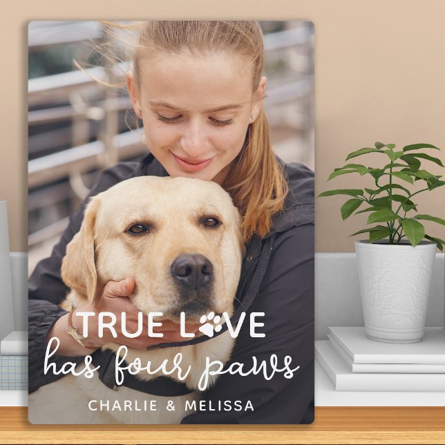 Plaque Photo True Love Possède 4 Pws Photo Amoureux des chiens  (Créateur téléchargé)