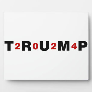 Plaque Photo Trump 2024 Rouge