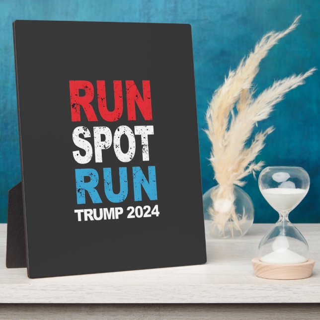 Plaque Photo Trump 2024 Trump Vance élection de Run Spot Run Tr (Côté)