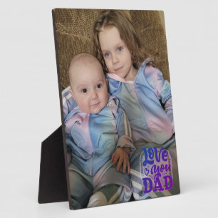 Plaque Photo Tu aimes papa