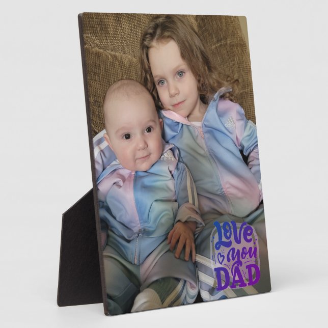 Plaque Photo Tu aimes papa (Côté)