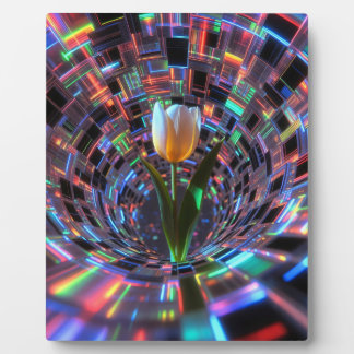 Plaque Photo Tulpe in prismatischem Vortex Tunnel