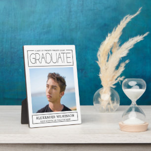Plaque Photo Typographie moderne Minimaliste photo Graduation
