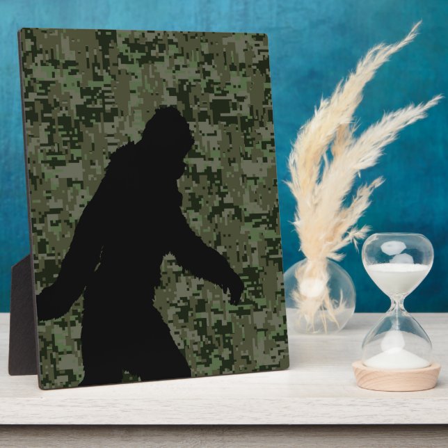 Plaque Photo Un squatchin pour le camouflage numérique d'Olive (Côté)