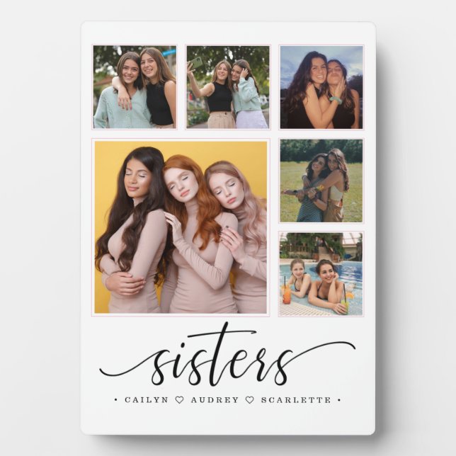 Plaque Photo Une équipe de soeurs collection moderne (Devant)