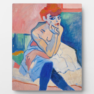 Plaque Photo Une femme dans une chemise   Andre Derain  