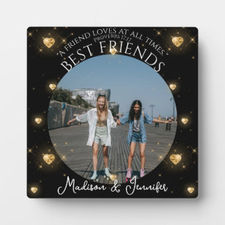 Plaque Photo Une photo Amitié Bible Verse Meilleurs Amis Glam