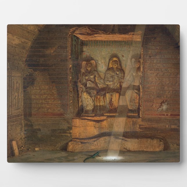 Plaque Photo Une tombe à El-Kab, une des 24 illustrations produ (Devant)