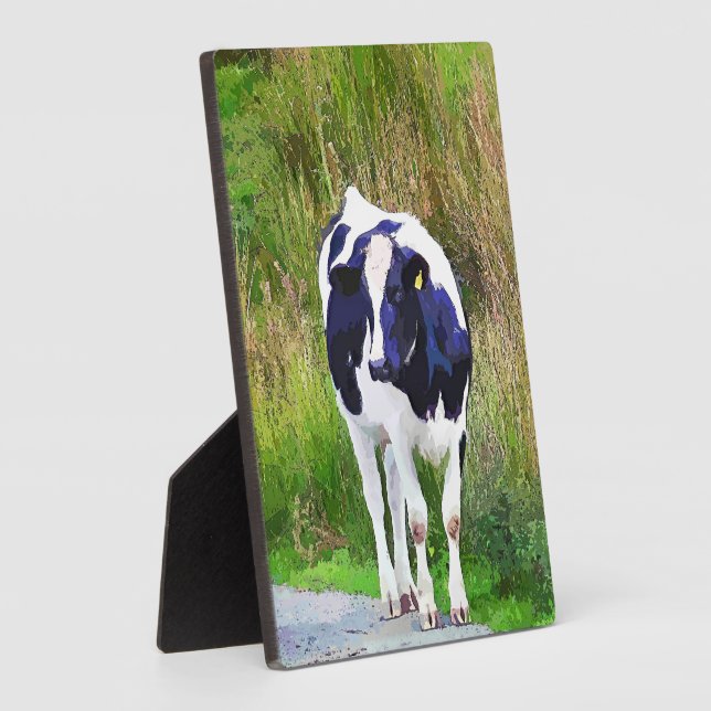 PLAQUE PHOTO VACHE (Côté)