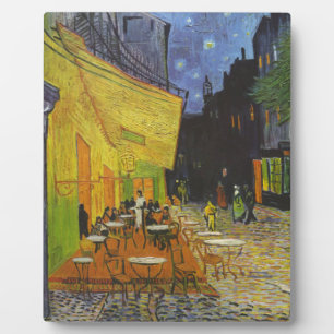 Plaque Photo Van Gogh Cafe Terrasse Post-impressionniste