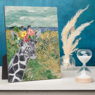 Plaque Photo Van Gogh Table de blé et de girafe
