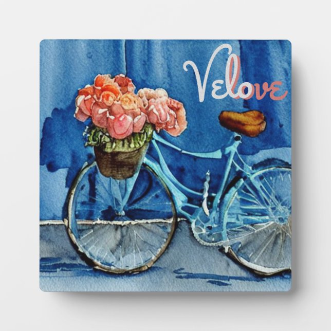 Plaque Photo Velo Love Cycling (Devant)