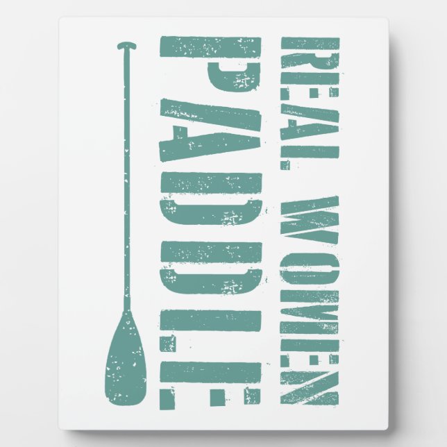 Plaque Photo Véritables Femmes Paddle (Devant)
