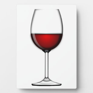 PLAQUE PHOTO VERRE DE VIN ROUGE