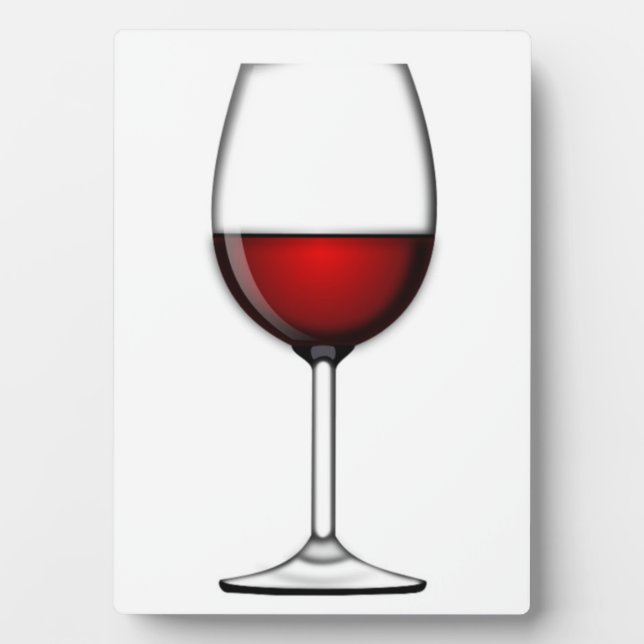 PLAQUE PHOTO VERRE DE VIN ROUGE (Devant)