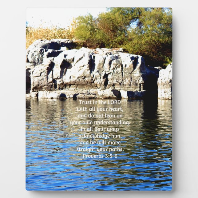 Plaque Photo Versets bibliques Citation sur les Proverbes de co (Devant)