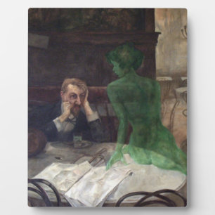Plaque Photo Viktor Oliva The Absinthe Drinker