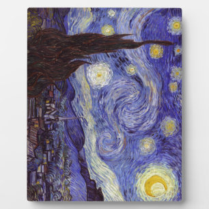 Plaque Photo Vincent Van Gogh Starry Nuit Vintage Art