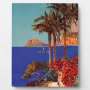 Plaque Photo Vintage Antibes Côte d'Azur