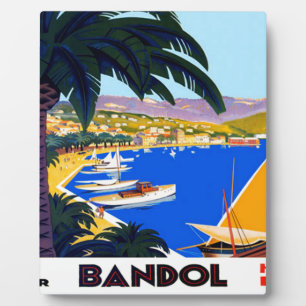 Plaque Photo Vintage Côte d'Azur