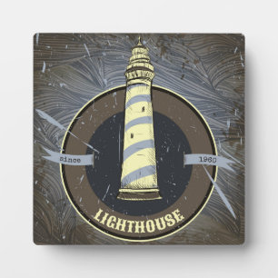 Plaque Photo Vintage Lighthouse   1960