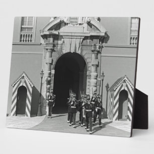 Plaque Photo Vintage Monaco Principauté palais princier