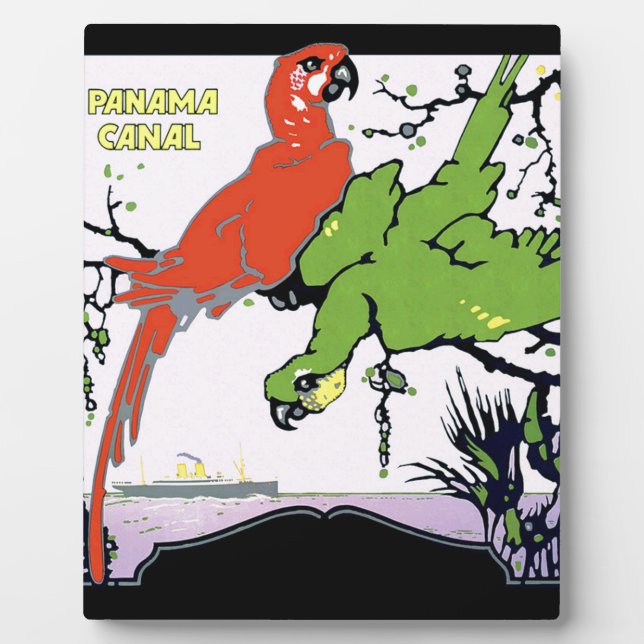 Plaque Photo Vintage Panama Canal Travel (Devant)