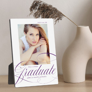 Plaque Photo Violet   Eloquence Graduation Photo
