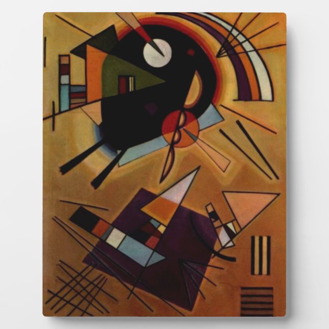 Plaque Photo Violet noir Kandinsky (Devant)