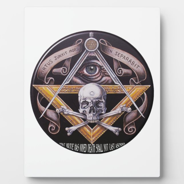 Plaque Photo Virtue maçonnique (Devant)