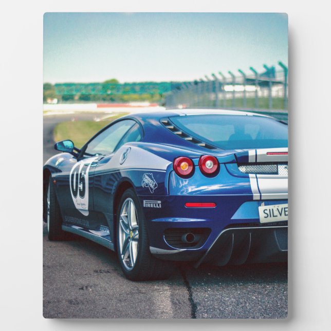 Plaque Photo Voiture Blue Race (Devant)