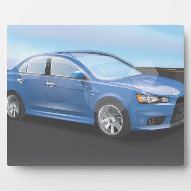 Plaque Photo Voiture de sport (Devant)