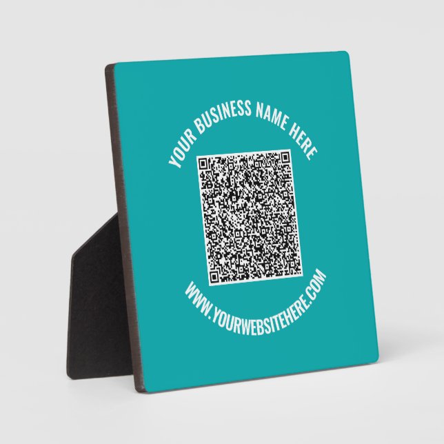 Plaque Photo Votre code QR et votre feuille de texte personnali (Recto)