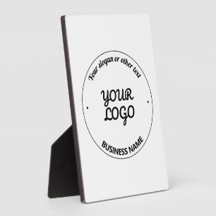 Plaque Photo Votre logo avec un slogan et un nom d'entreprise m